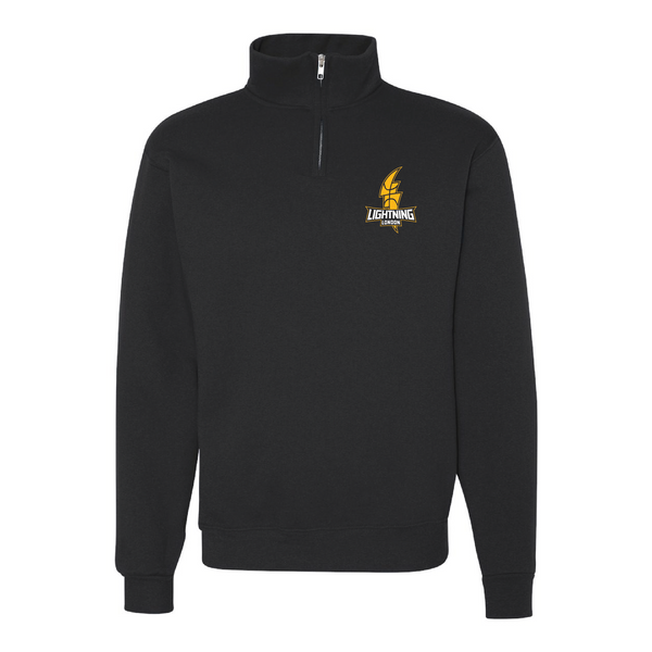 Adult Quarter Zip - Sweatshirt- Black – London Lightning Official